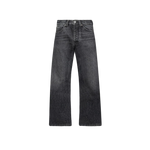 The Lisoba Fade-Faded Black Wide Leg Denim