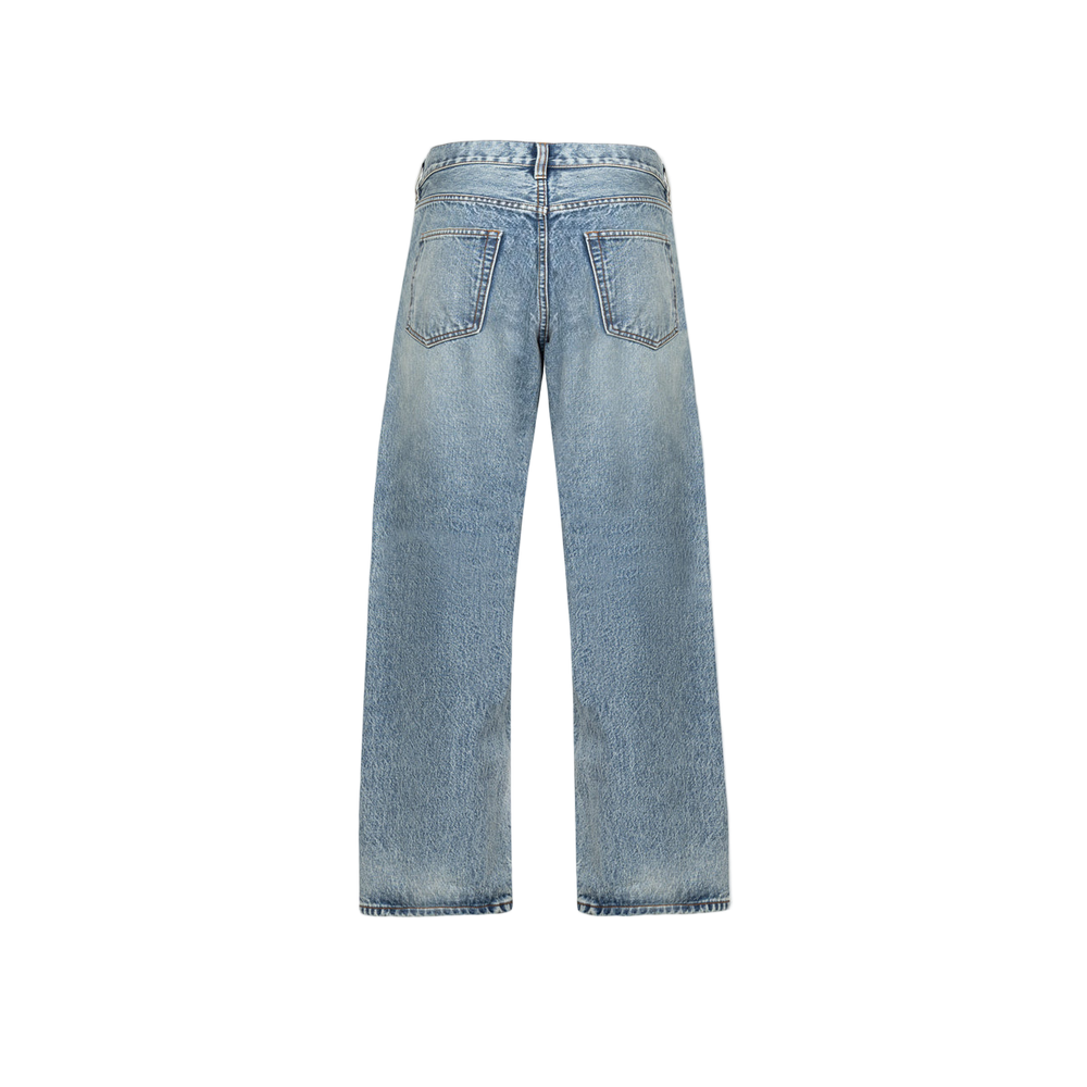 The Azul Fade-Faded Blue Wide Leg Denim - Duane&Johnson