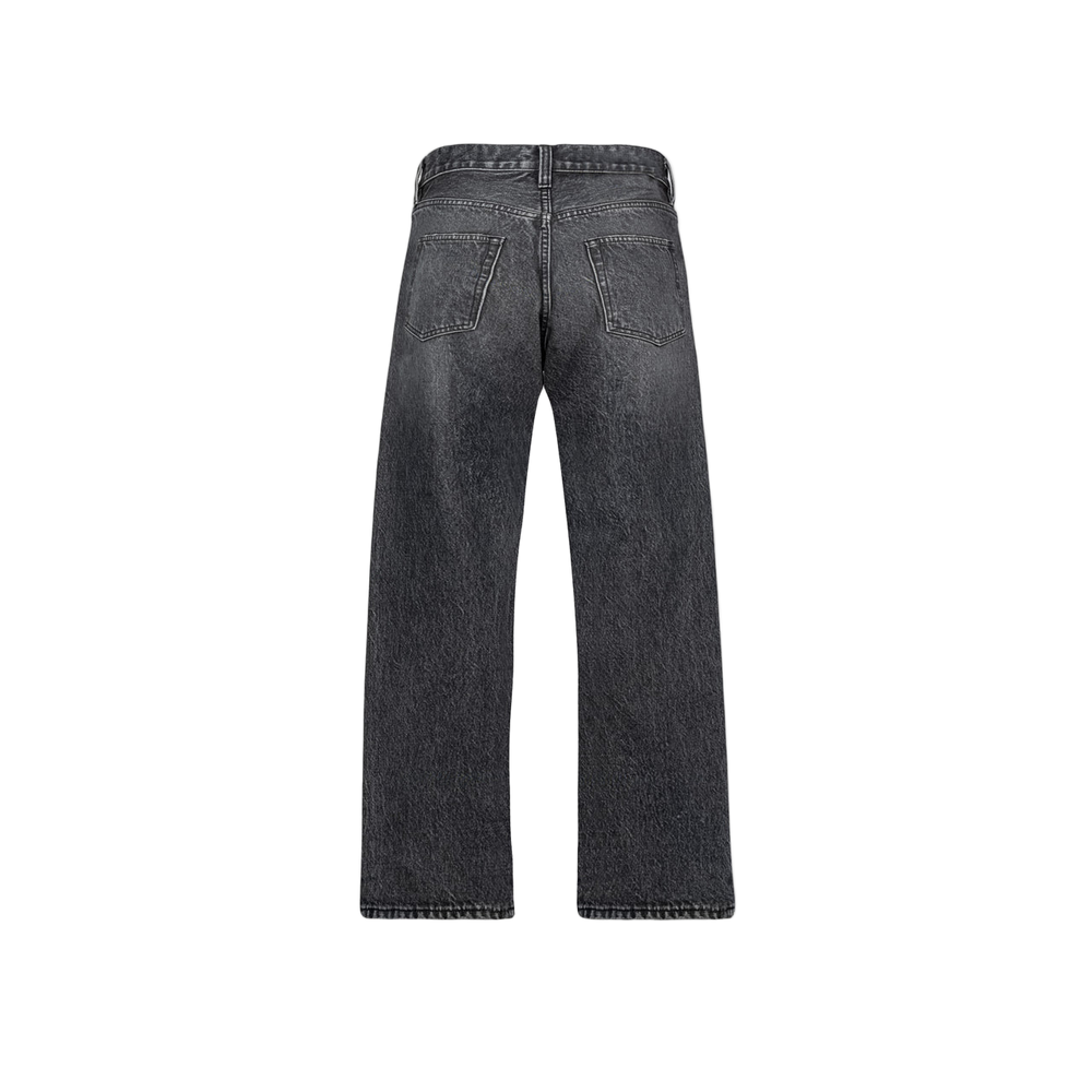 The Lisoba Fade-Faded Black Wide Leg Denim - Duane&Johnson