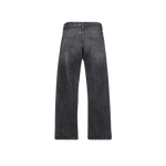 The Lisoba Fade-Faded Black Wide Leg Denim - Duane&Johnson